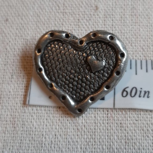 Vintage Pewter Brooch Pin Lot LCD Ann Clarke for Teacher Cottage Core - Picture 13 of 13